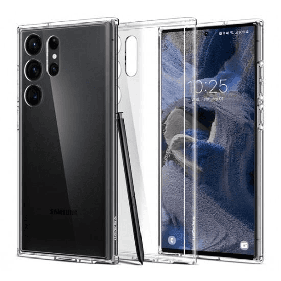 Zadný Kryt Spigen pre Samsung Galaxy S23 Ultra Hybrid bezfarebný