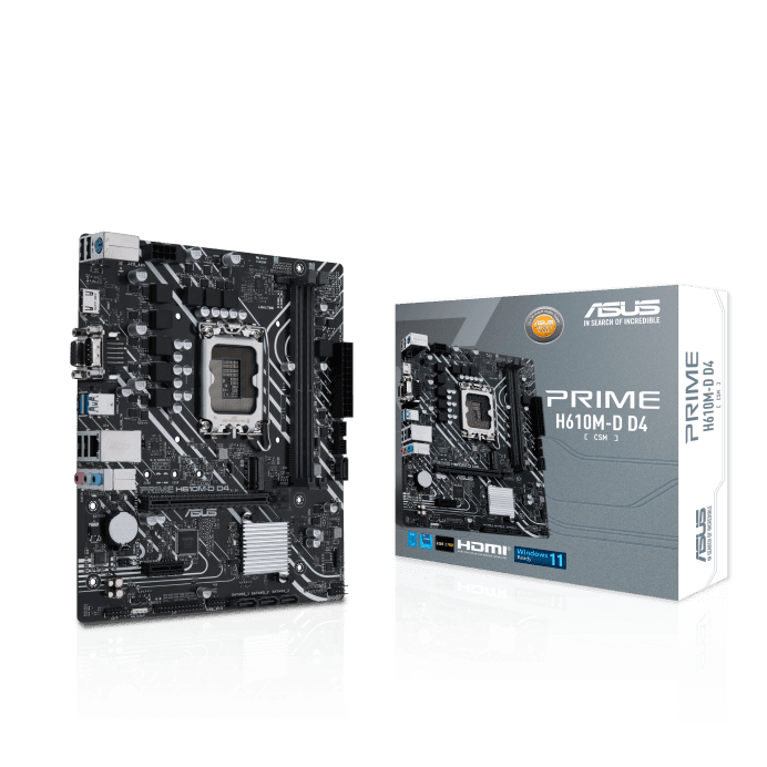 ASUS PRIME H610M-E D4-CSM Intel H610 LGA 1700 micro ATX