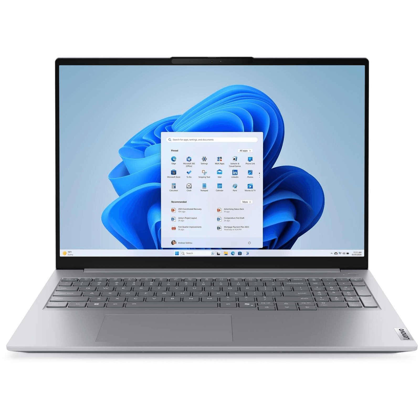 Notebook Lenovo ThinkBook 16 G9 IRL 16 WUXGA Core 5 210H 16GB SSD512GB Int