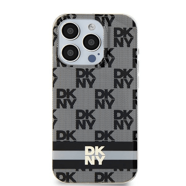 Zadný Kryt DKNY pre Apple iPhone 11/Xr Leather Checkered Mono čierny