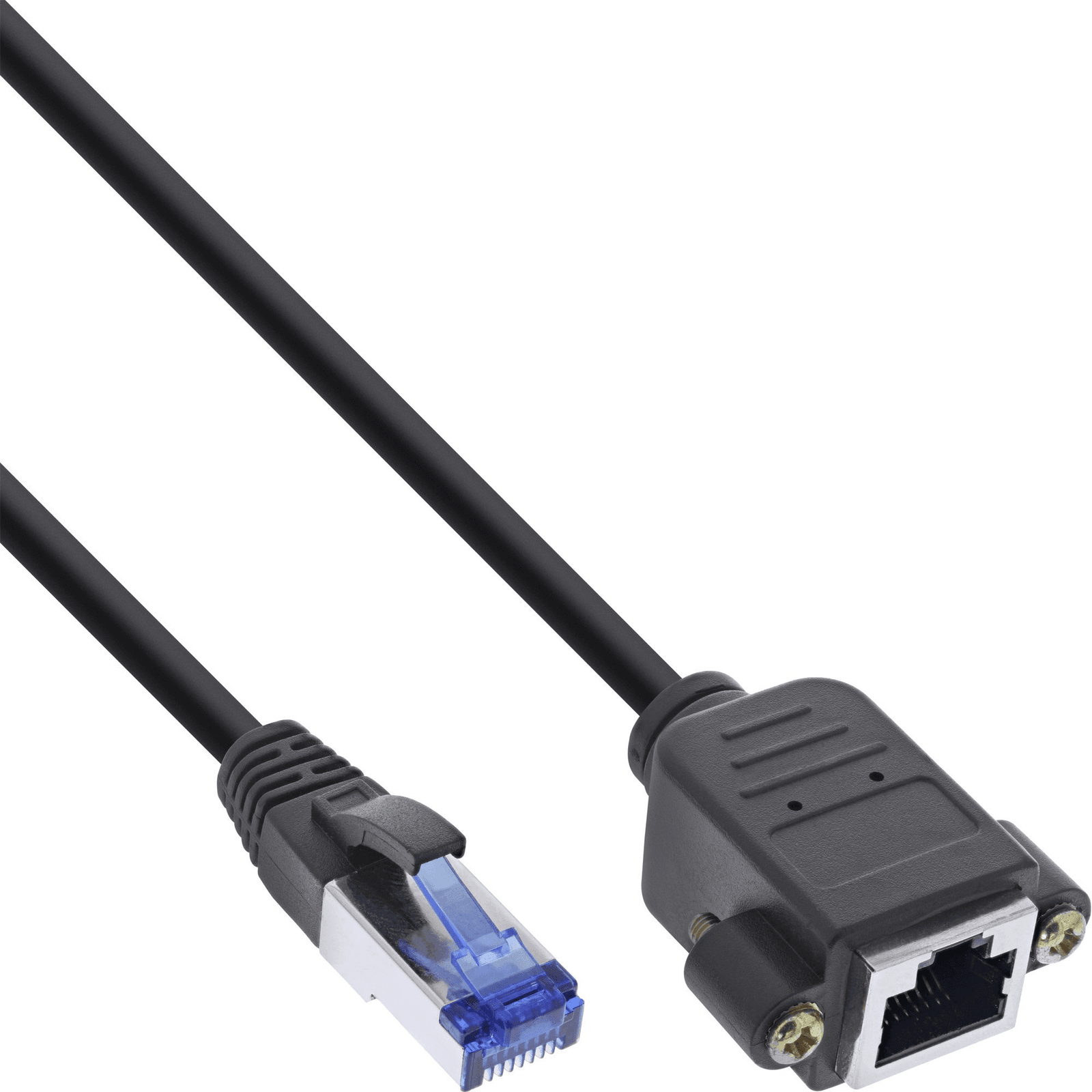 InLine 76500X sieťový kábel Čierna 10 m Cat6a S/FTP (S-STP)