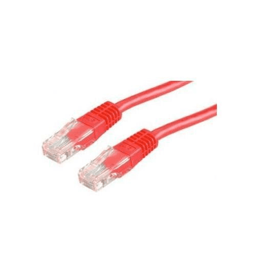Patch kábel Roline U/UTP 5e RJ45 / RJ45 3 m červený