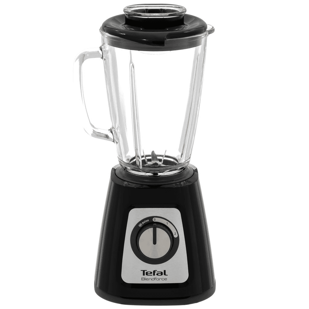 Tefal BlendForce II BL4388 mixér 1,25 L Stolný mixér 800 W Čierna, Brúsená oceľ