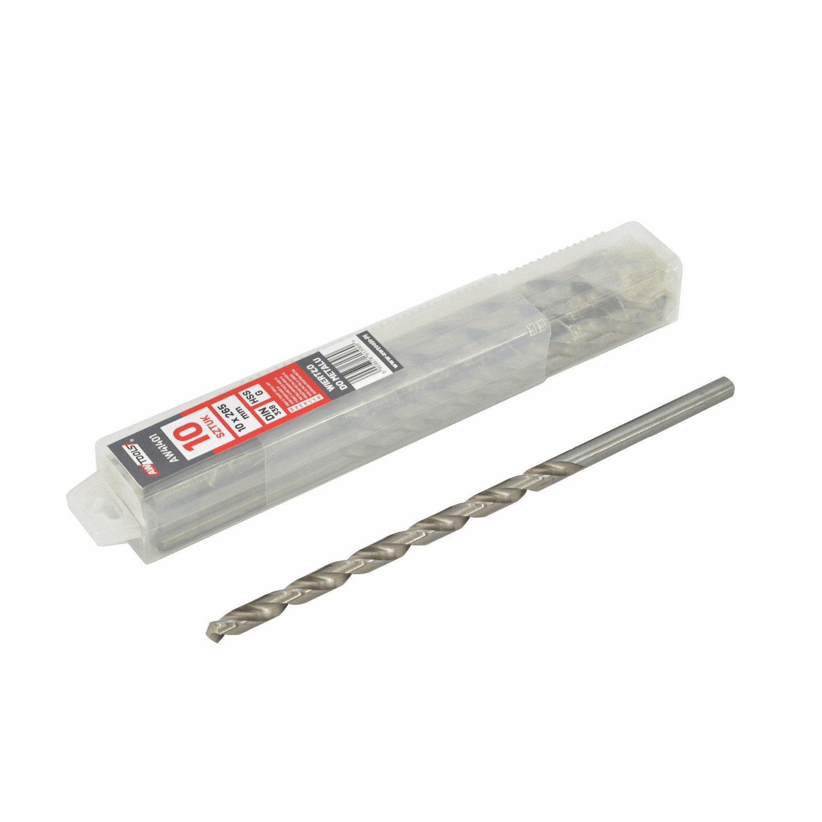 Vrták METAL BIELY 4 mm x 175 mm predĺžený / kpl. 10 ks AWTOOLS