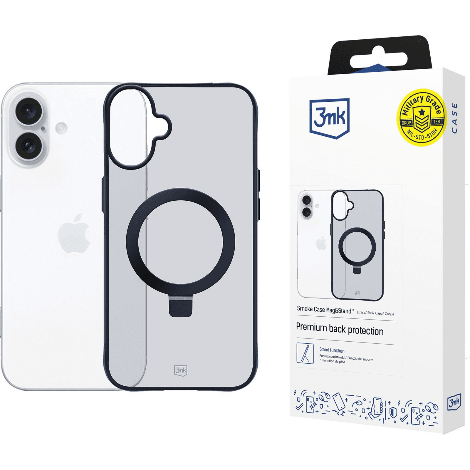 Kryt 3mk pre Apple iPhone 16 Plus čierny