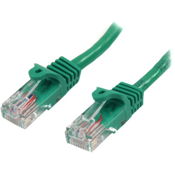 StarTech.com 45PAT5MGN sieťový kábel Zelená 5 m Cat5e U/UTP (UTP)