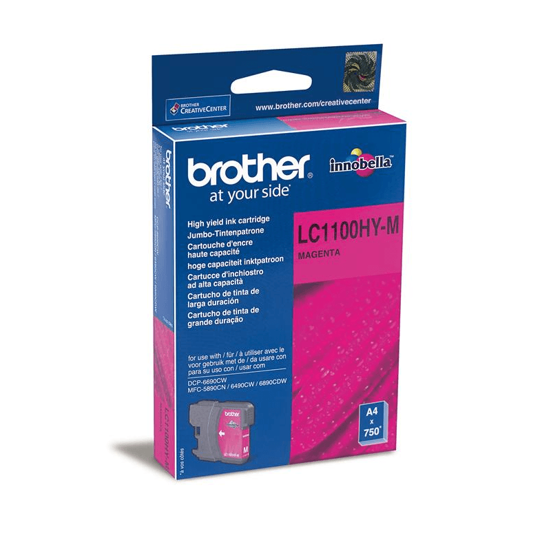 Brother LC-1100HYM Ink Cartridge atramentová náplň 1 kusov Originál Purpurová