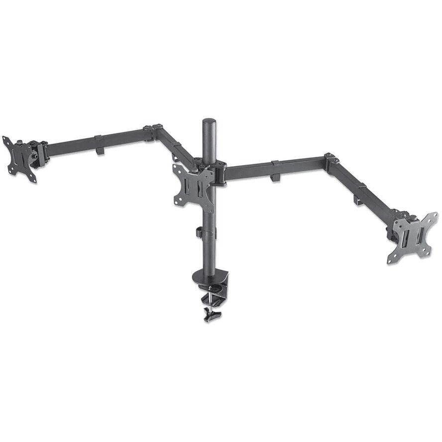 Manhattan 461658 držiak / stojan na monitory 68,6 cm (27") Čierna Stôl