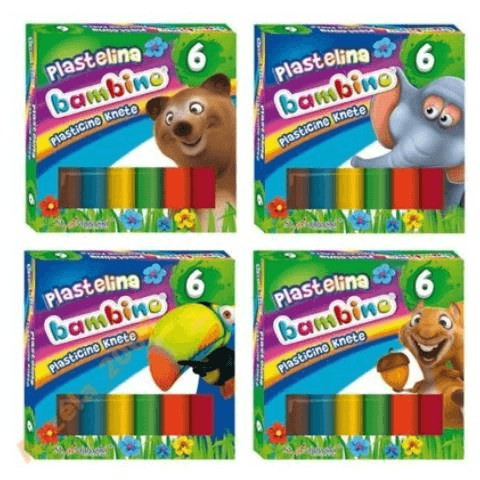 Školská plastelína Bambino 6 farieb