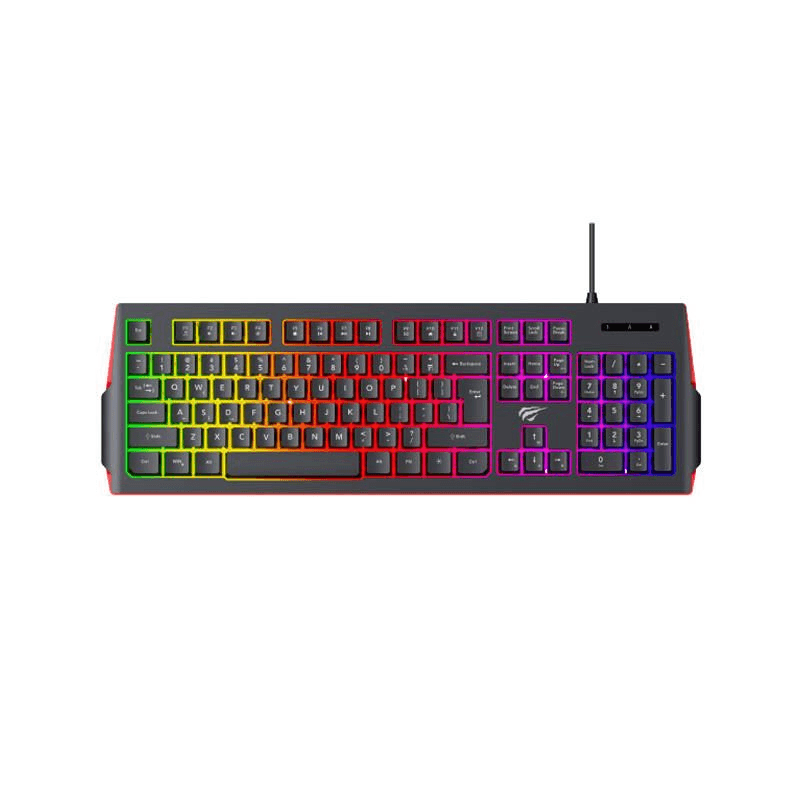 Herná klávesnica Havit Kb866l Membránová drôtová Rgb 1.4m