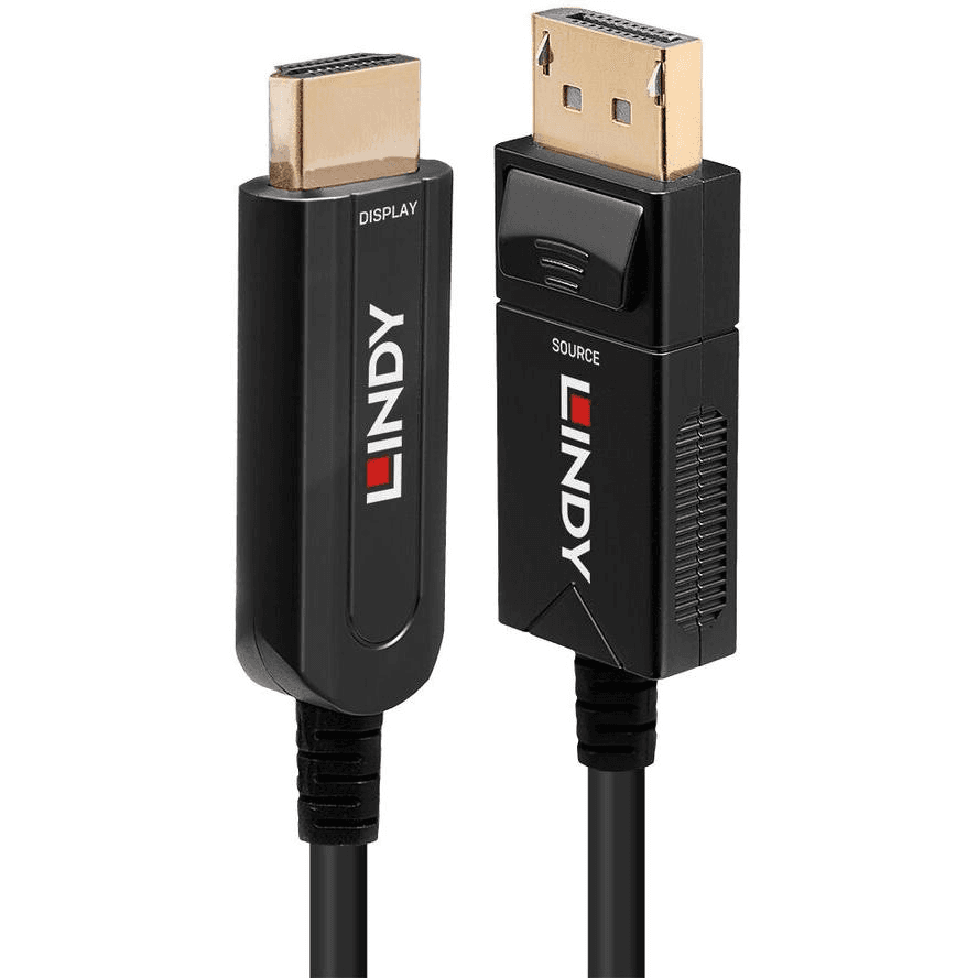 Lindy 38492 adaptér na video kábel 30 m DisplayPort Typ HDMI (štandard) Čierna
