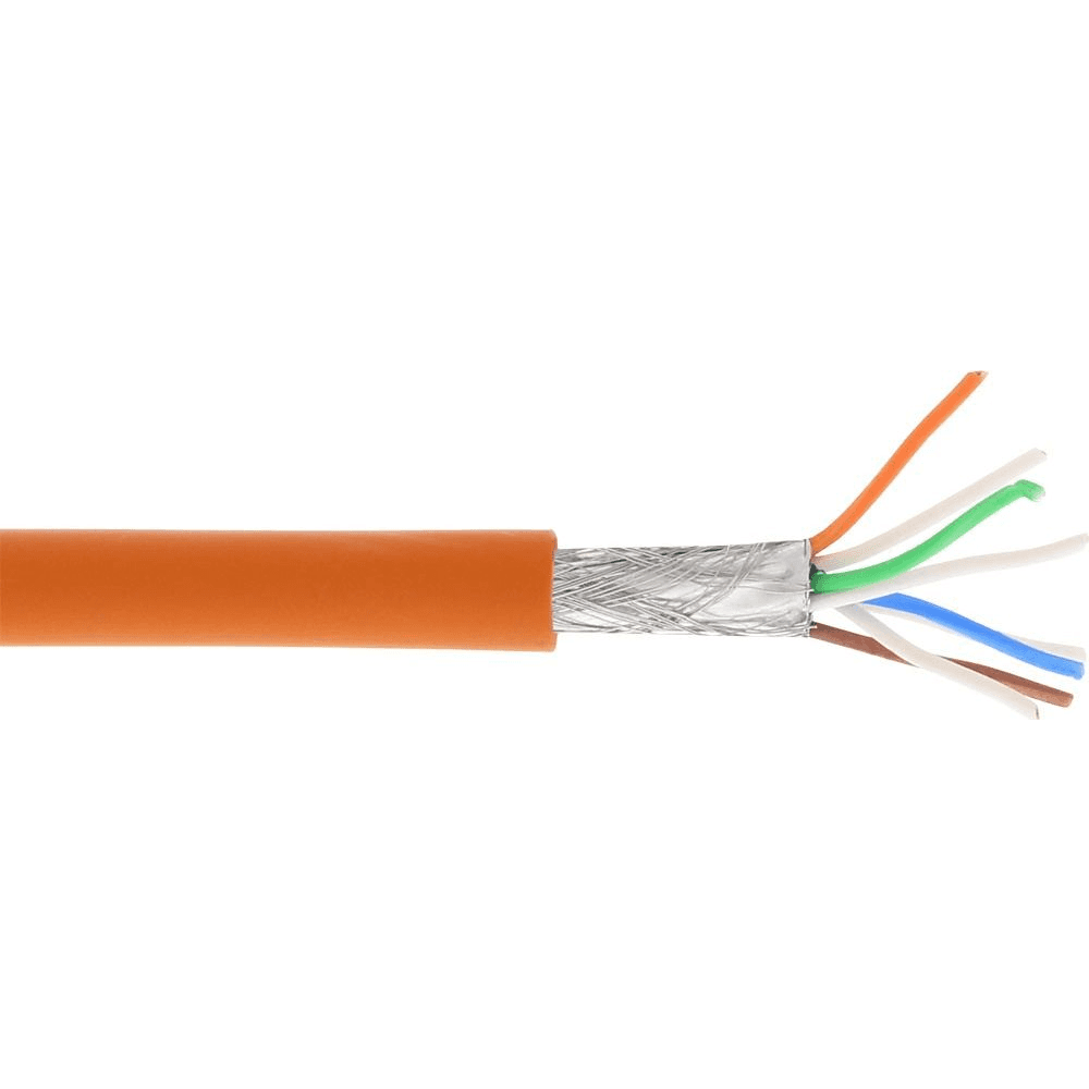 InLine 76899O sieťový kábel Oranžová 100 m Cat6a S/FTP (S-STP)