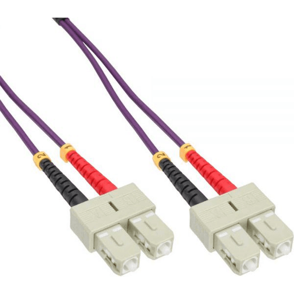 InLine 83501P InfiniBand a kábel z optických vlákien 1 m Purpurová