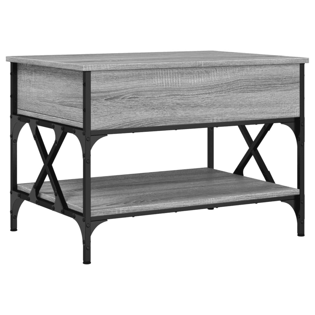 VidaXL Konferenčný stolík, sivý dub sonoma, 70x50x50