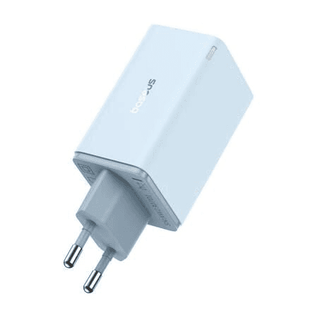 Nabíjačka sieťová Baseus GaN6 Pro 2x USB-C + 2x USB 65W modrá