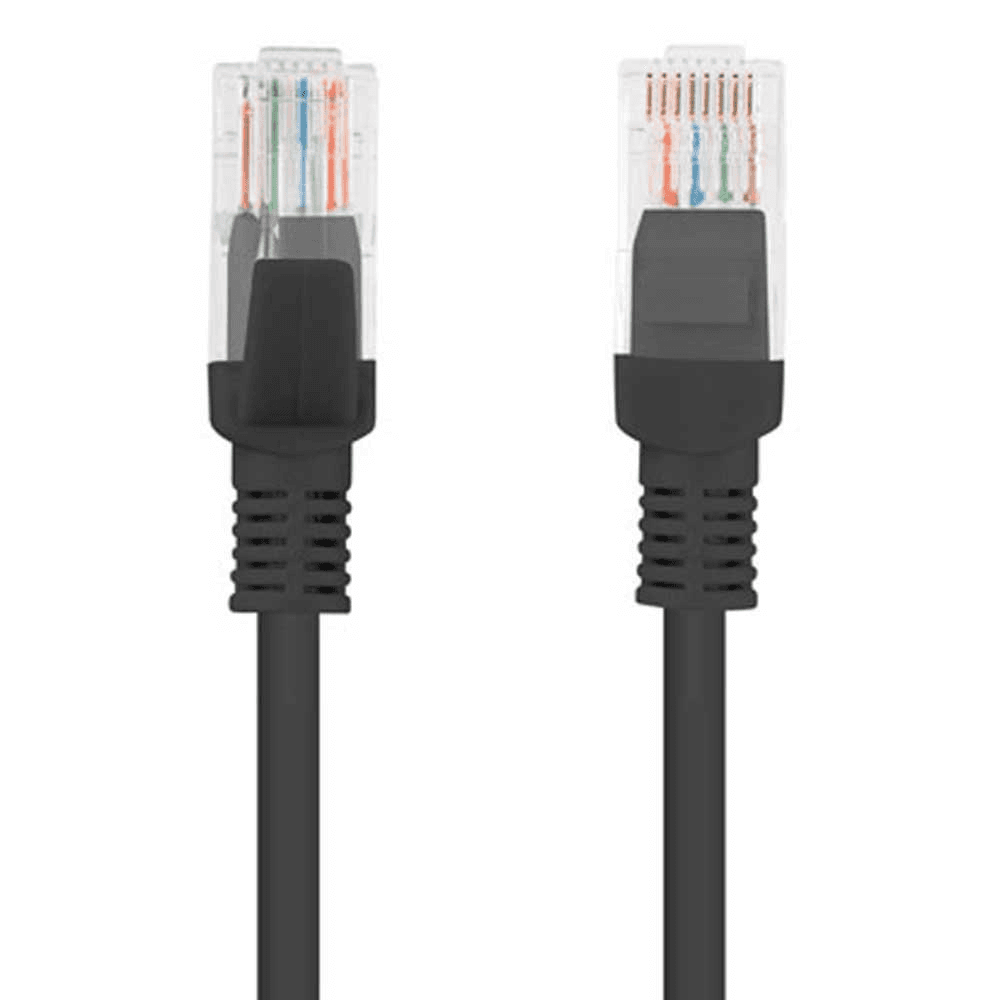 Patchcord Lanberg UTP kat.6 0,25m čierna 10-Pack