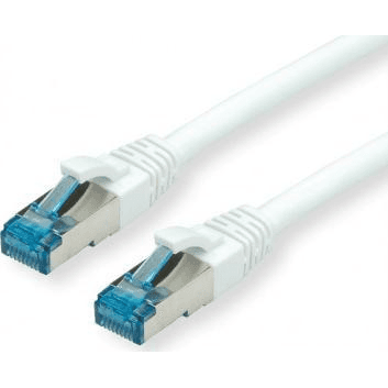 Patchcord Value S/FTP 6a RJ45 / RJ45 0,3 m biely