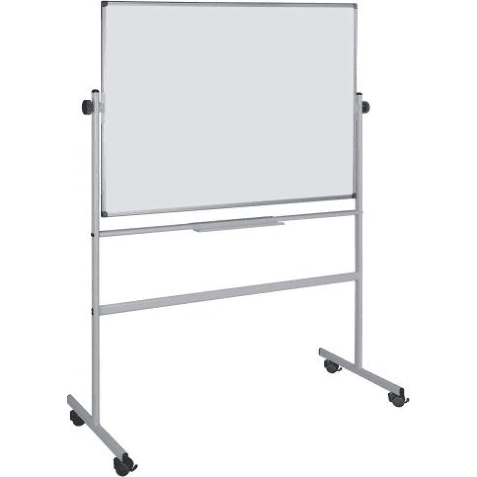 Magnetická otočná mobilná tabuľa na písanie za sucha BI-OFFICE 120x90cm
