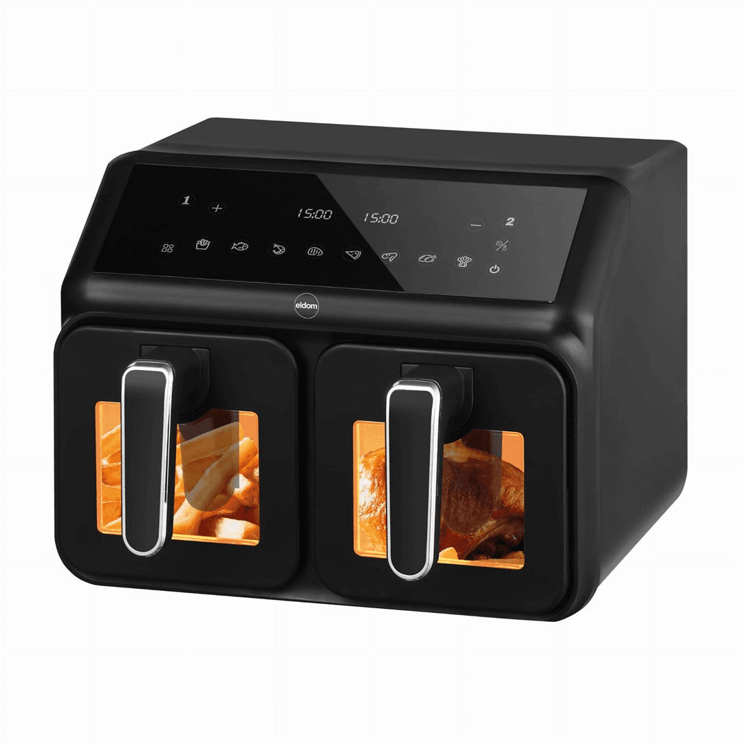 BEZTUKOVÁ FRITÉZA AIRFRYER FRITÉZA Eldom FR210 VEĽKÁ DVOJITÁ 8L