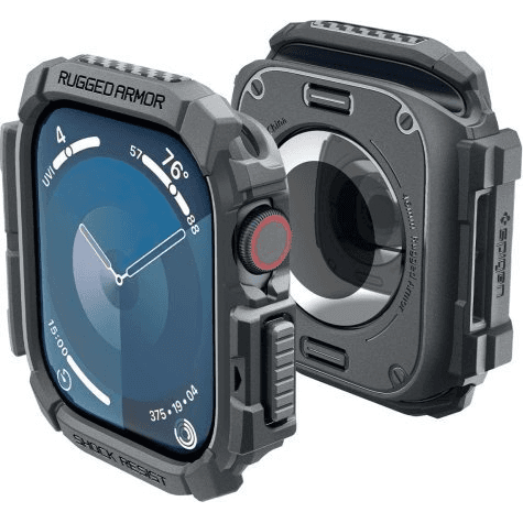 Puzdro Obal SPIGEN Rugged Armor Case pre Apple Watch 10 46mm, grafitová