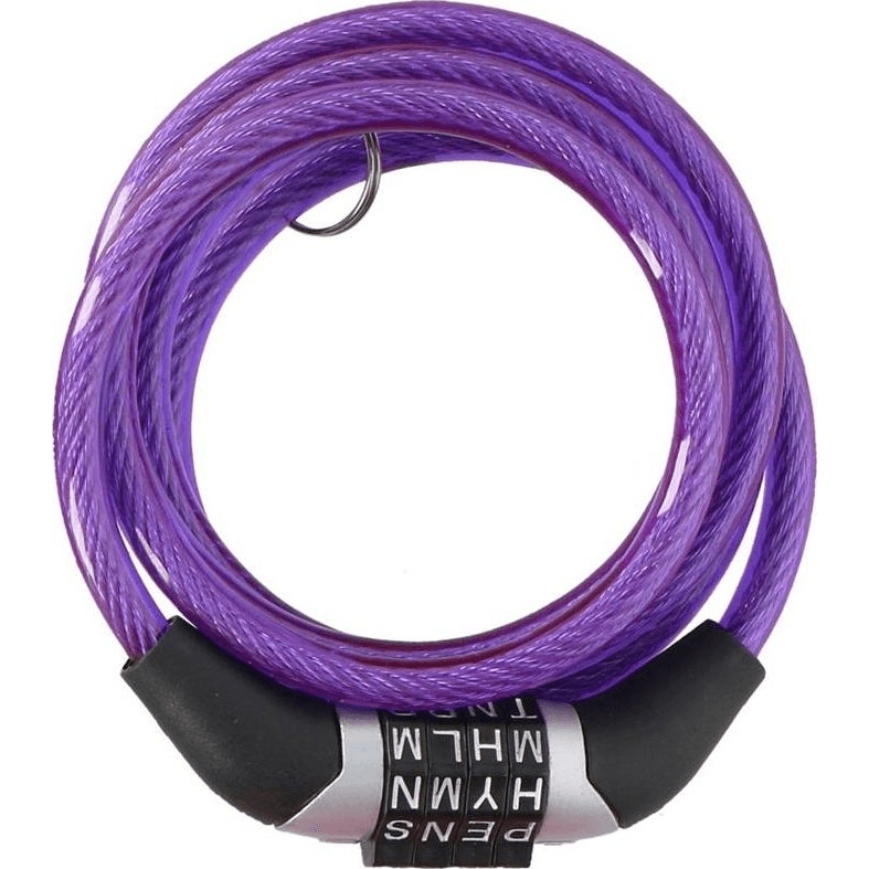 Dunlop - Zámok na bicykel s kódom (Fialový)