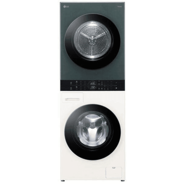 LG WT1210EGF kombinovaná práčka a sušička Voľne stojaci Predné plnenie Zelená, Biela