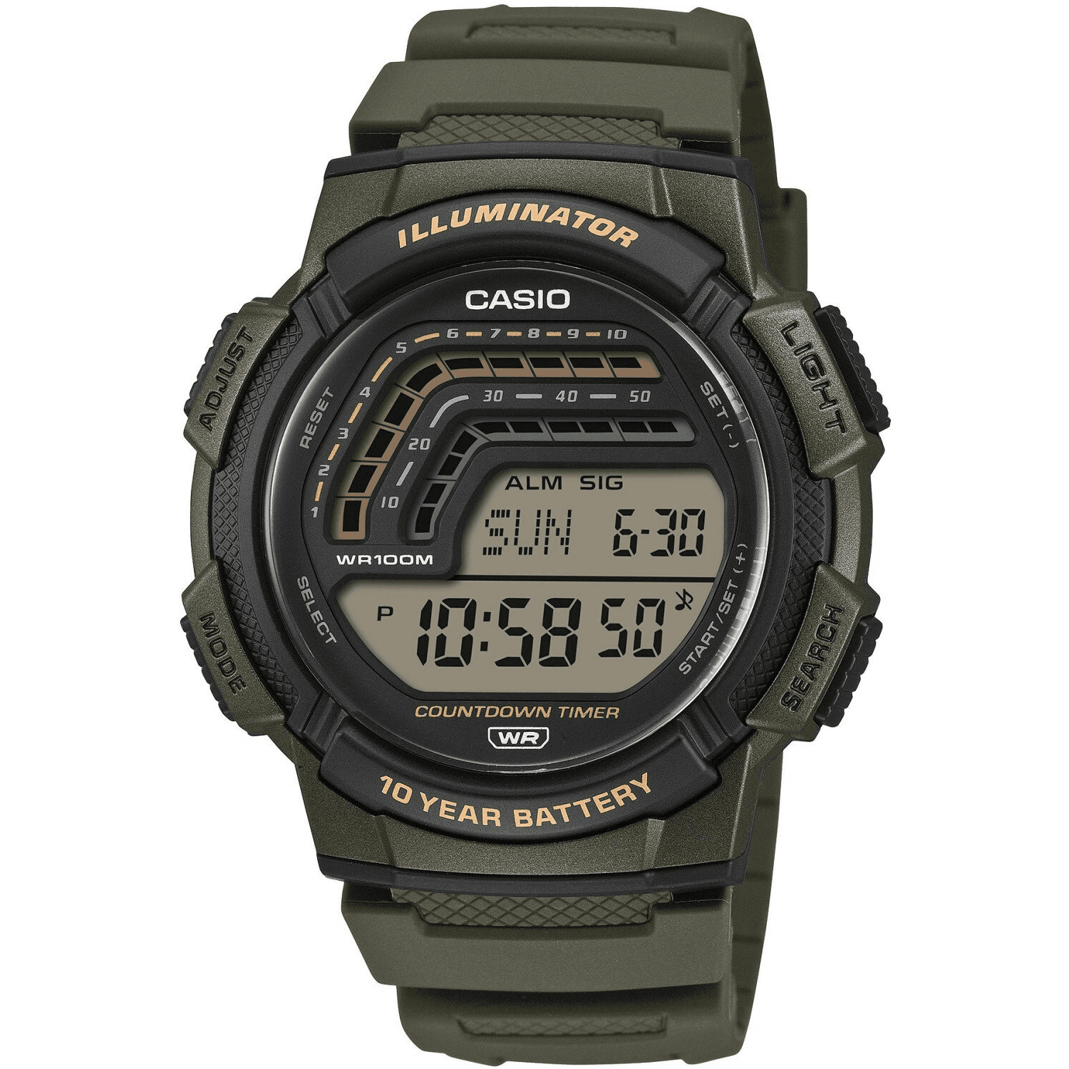 CASIO pánske hodinky WS-1800-3AVEF