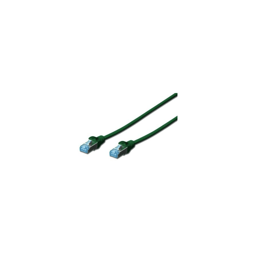 Digitus DK-1532-010/G sieťový kábel 1 m Cat5e SF/UTP (S-FTP) Zelená