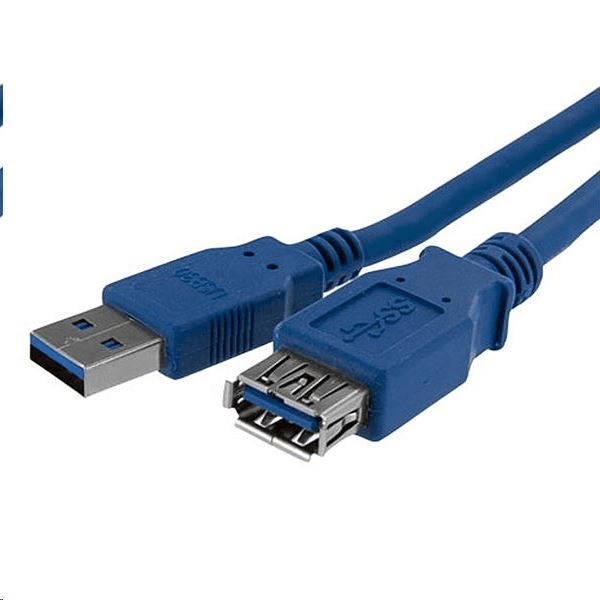 StarTech.com USB3SEXT1M USB kábel 1 m USB 3.2 Gen 1 (3.1 Gen 1) USB A Modrá