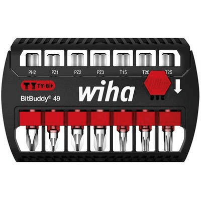 Sada bitov BitBuddy TY 49mm ph/pz/torx 7ks wiha