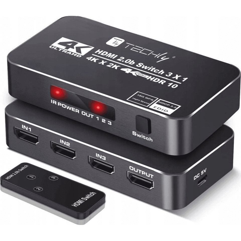Techly IDATA HDMI2-4K3160B video prepínač HDMI