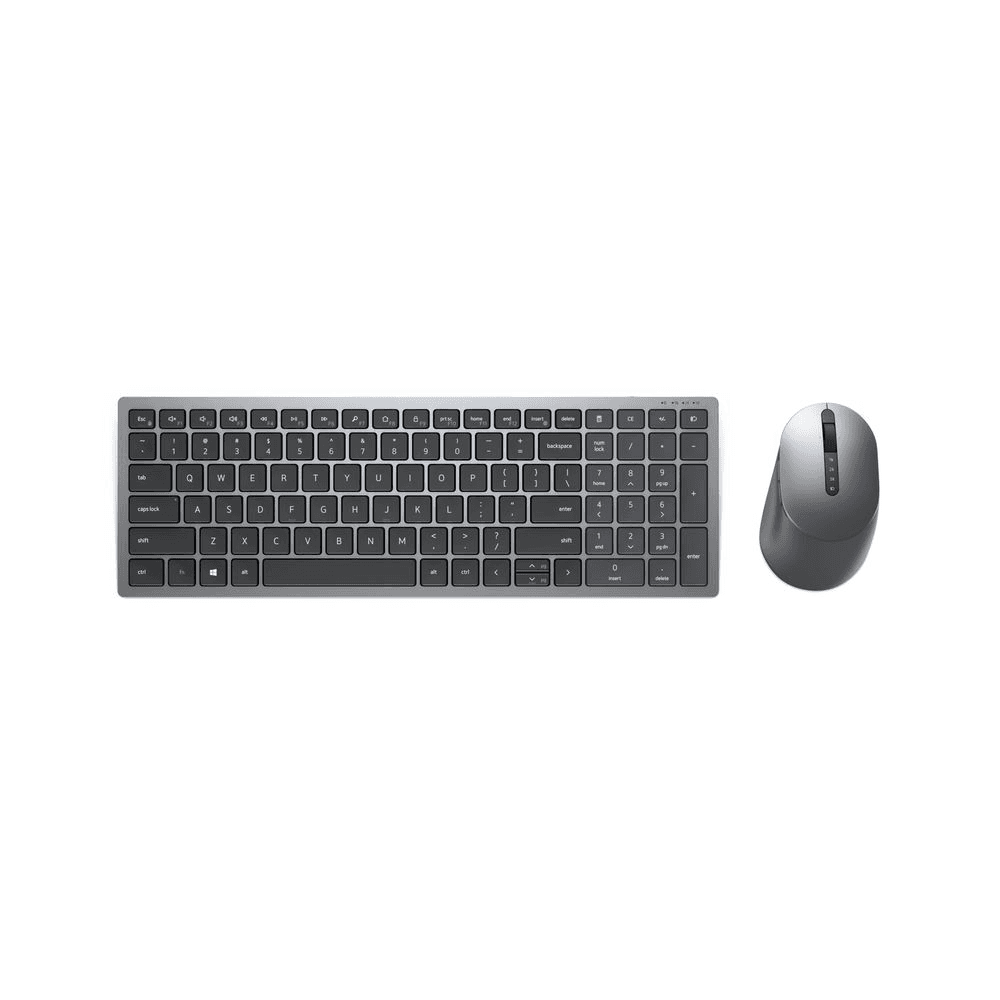 DELL KM7120W klávesnica Obsahuje myš RF Wireless + Bluetooth QWERTY US International Šedá, Titán