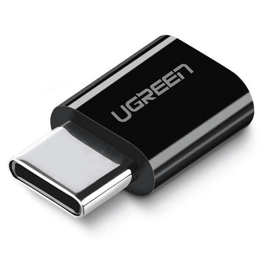 Adaptér redukcia micro USB na USB-C OTG USB 2.0 čierny UGREEN US157