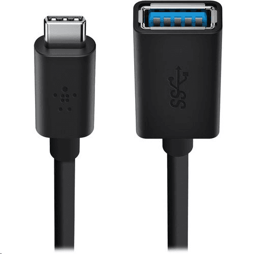 Belkin F2CU036btBLK USB kábel USB 3.2 Gen 1 (3.1 Gen 1) USB C USB A Čierna