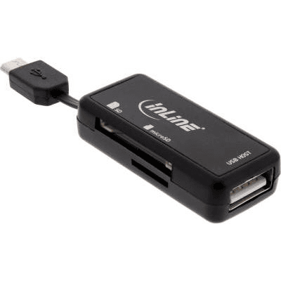 InLine 66776 čítačka kariet USB 2.0 Čierna