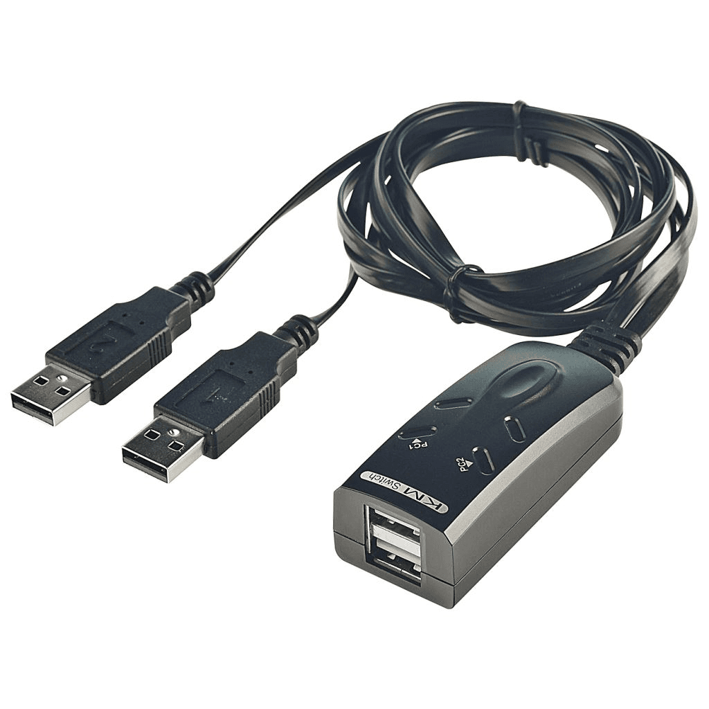 Lindy 32165 KVM prepínač Čierna