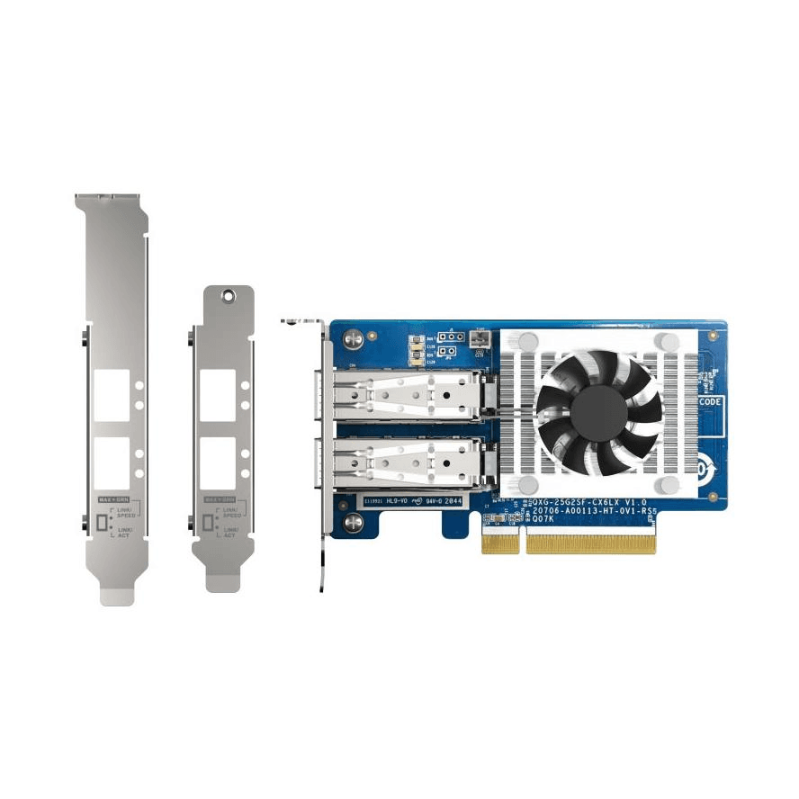 QNAP QXG-25G2SF-CX6 sieťová karta Interný Vlákno 25000 Mbit/s