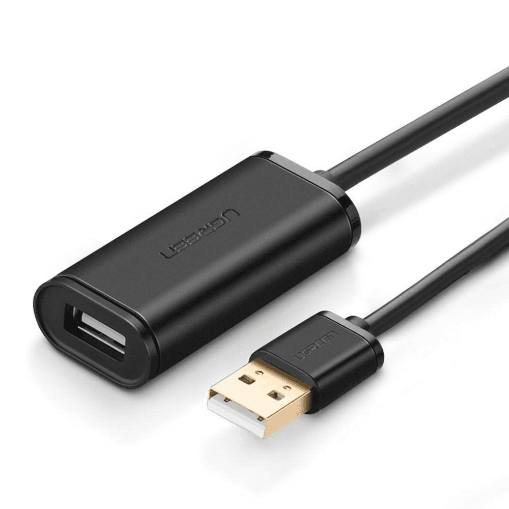Ugreen 10321 USB kábel 10 m USB 2.0 USB A Čierna