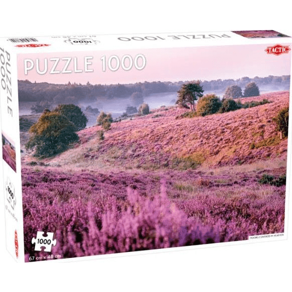 Tactic Lanscape: Moors Covered in Heather - 1000 pcs Puzzle 1000 kusov Krajinka