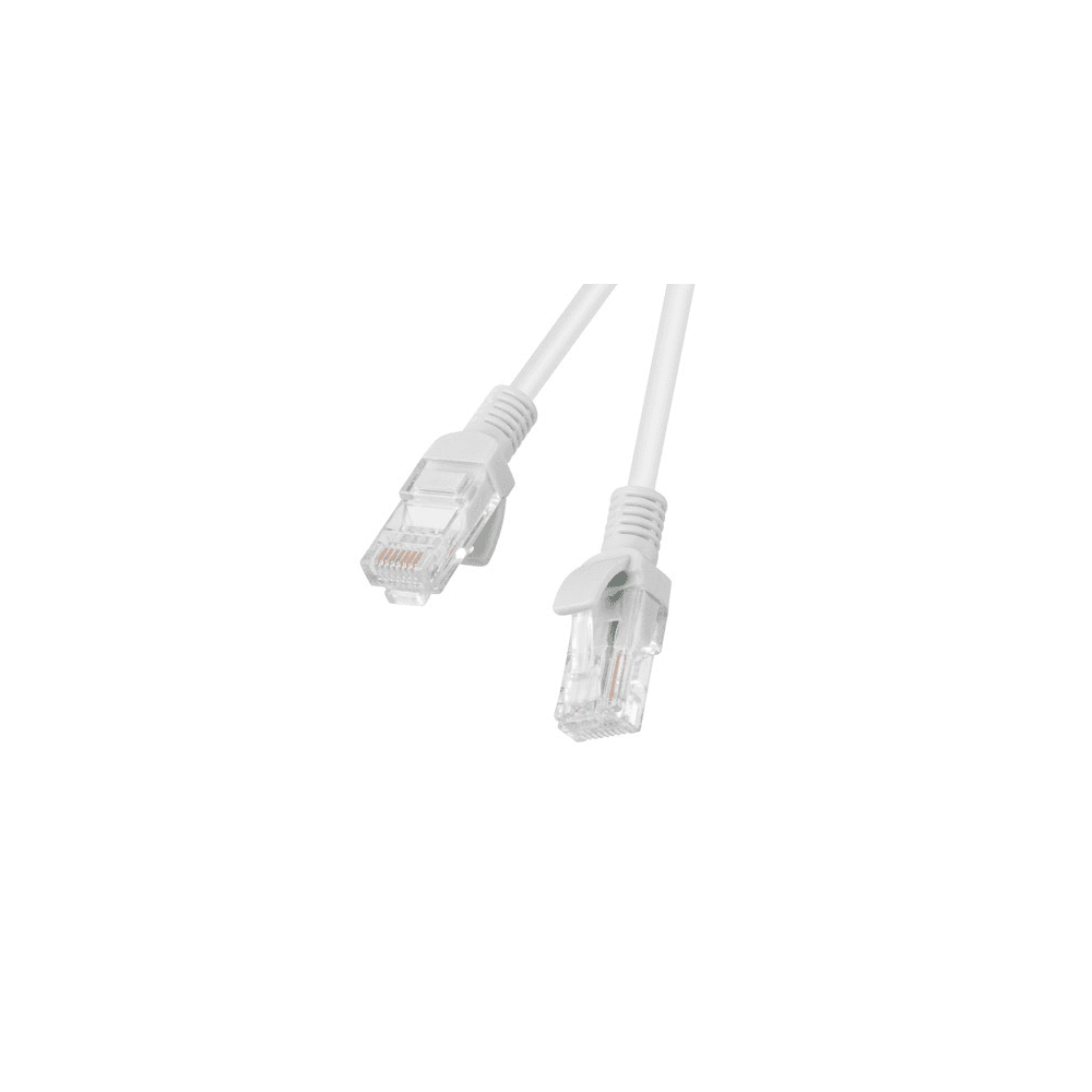 Patch kábel Lanberg U/UTP 5e RJ45 / RJ45 0,5 m sivý