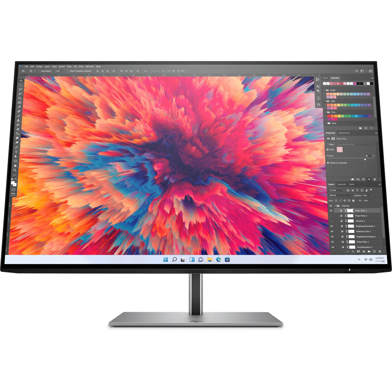 HP Z24q G3 LCD monitor 60,5 cm (23.8") 2560 x 1440 px Quad HD Strieborná