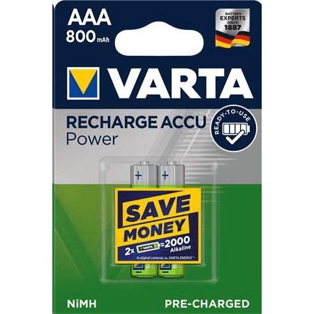 Varta 56703 Nabíjateľná batéria AAA Nikel-Metal Hydrid (nimh)