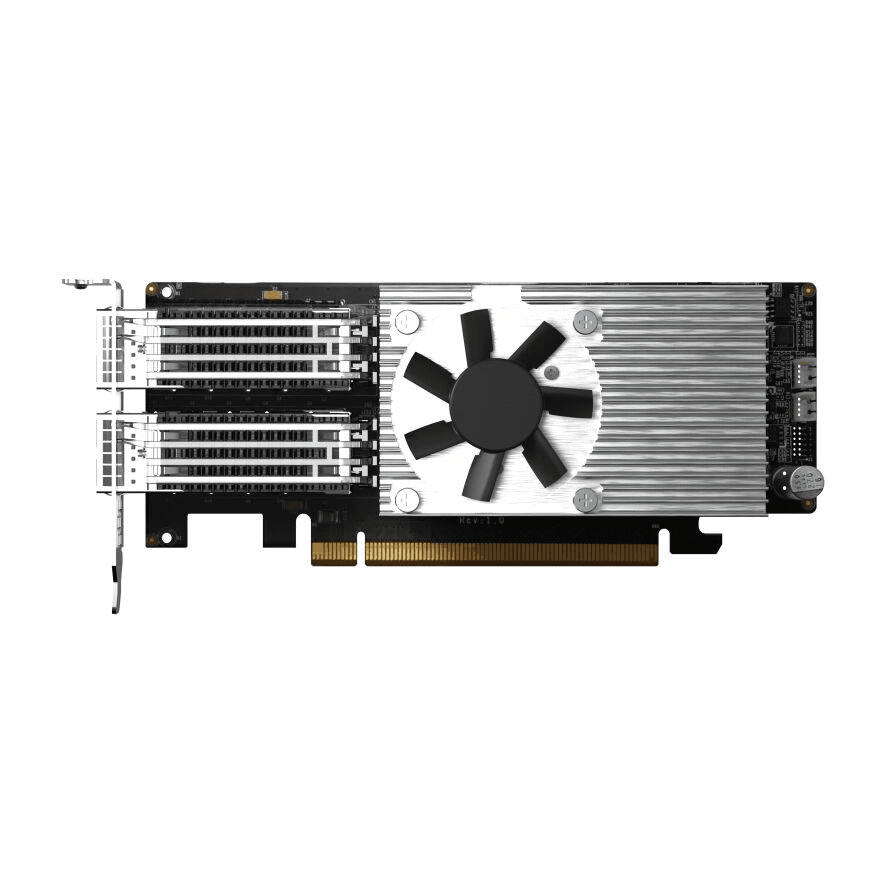 QNAP QXG-100G2SF-E810 sieťová karta Interný Vlákno 100000 Mbit/s