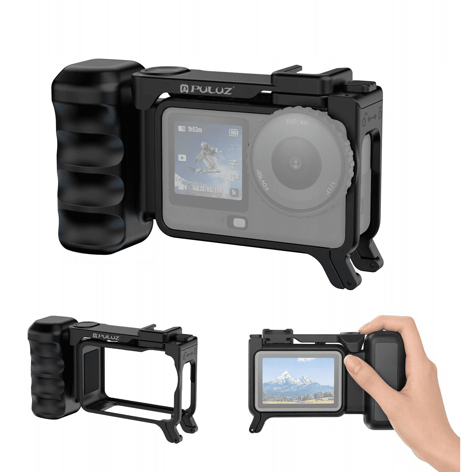 Montážny rámik Frame Mount + Grip Držiak + pätka ISO pre DJI Osmo Action 6