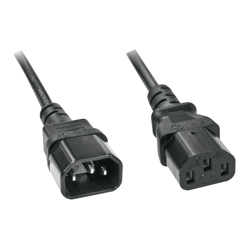 Lindy 30332 napájací kábel Čierna 3 m C13 zviazané C14 zviazané