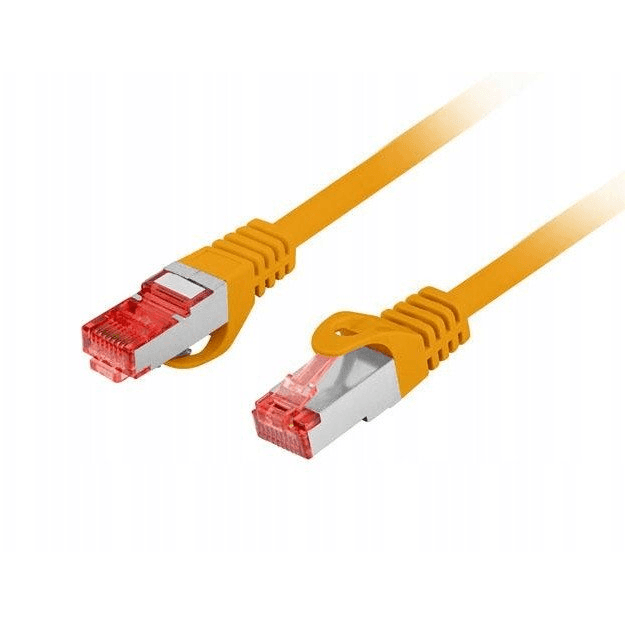Patch kábel Lanberg S/FTP 6 RJ45 / RJ45 0,25 m oranžový