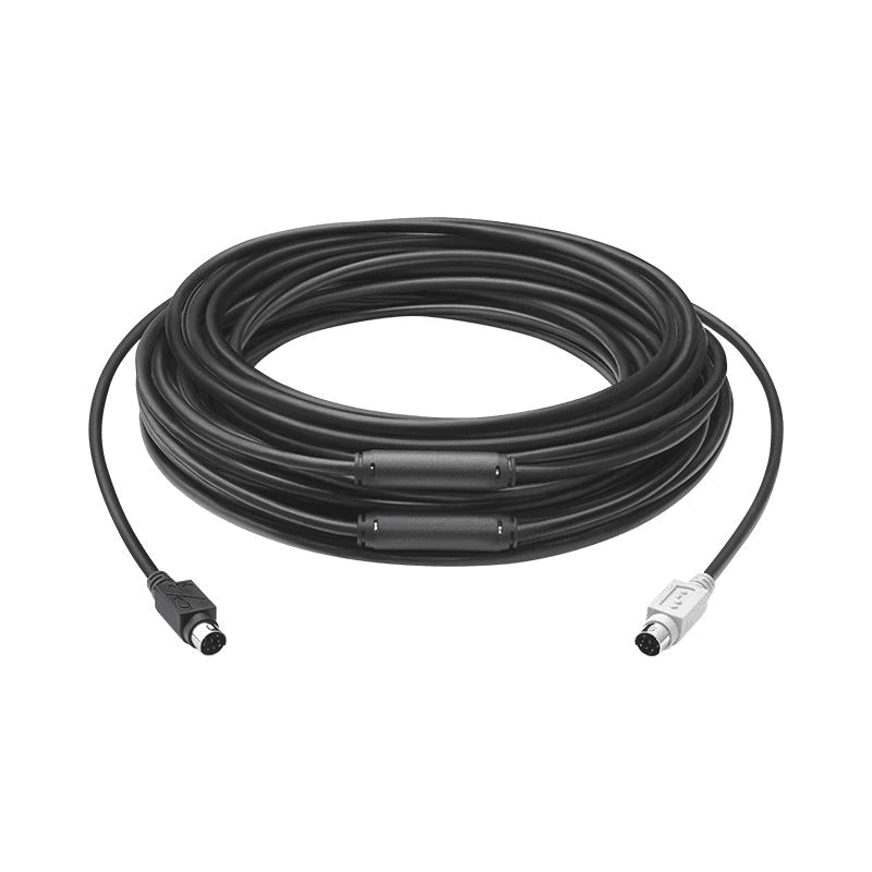 Logitech GROUP 15m Extender Cable PS/2 kábel 6-p Mini-DIN Čierna