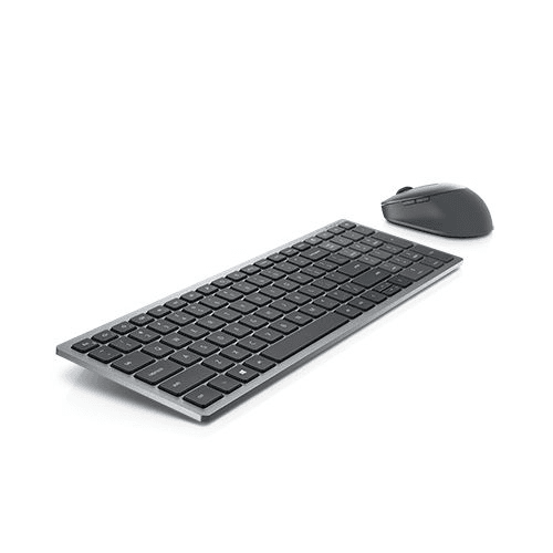 DELL KM7120W klávesnica Obsahuje myš Kancelária RF Wireless + Bluetooth QWERTY Ruský Šedá, Titán