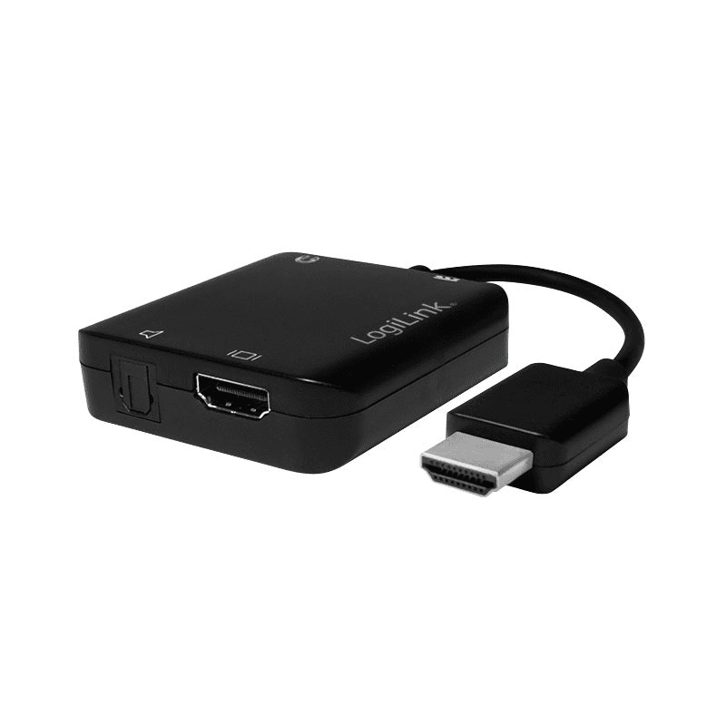 HDMI adaptér - Toslink LogiLink CV0106 čierny