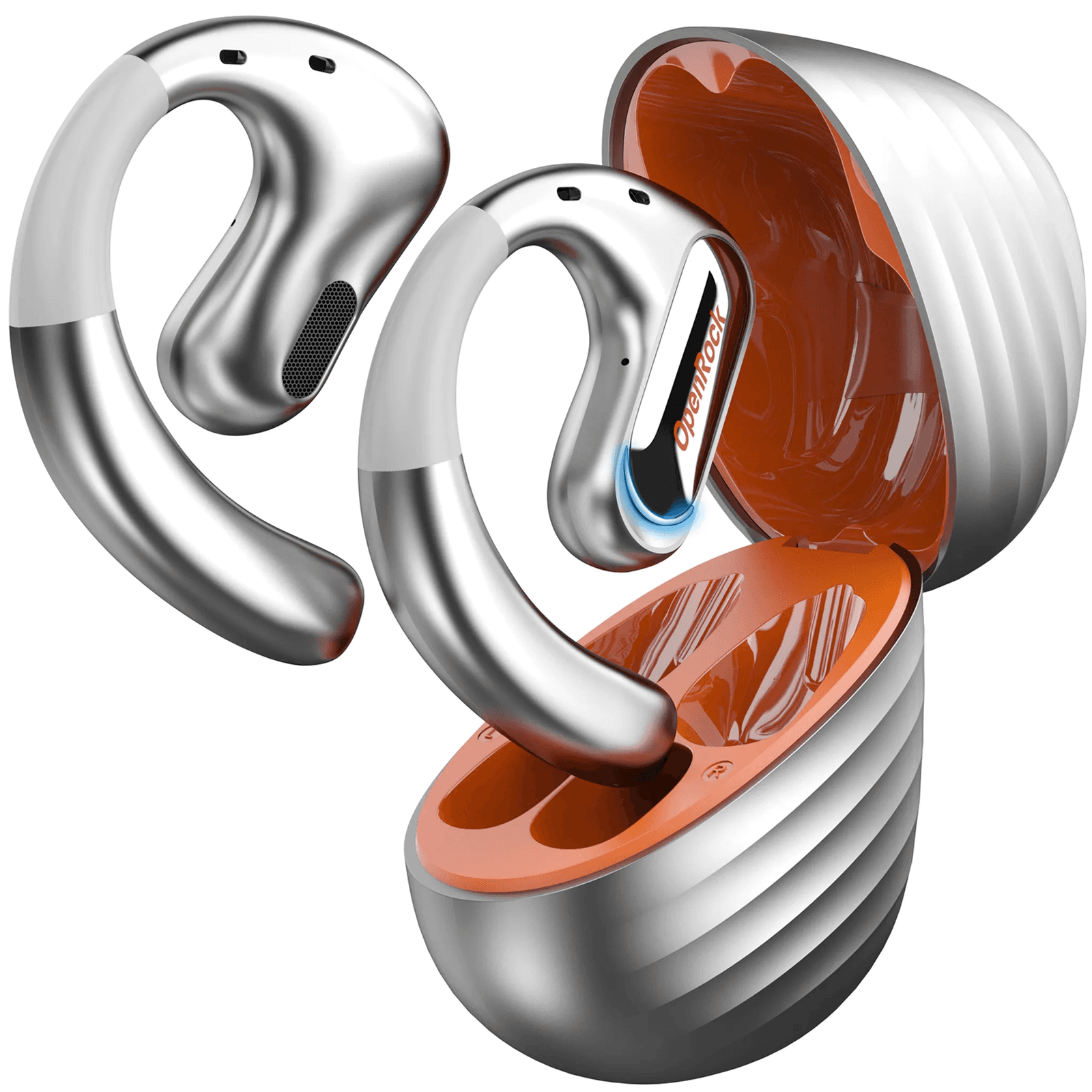 Bezdrôtová náhlavná súprava Bluetooth 5.2 OneOdio OpenRock Pro Silver